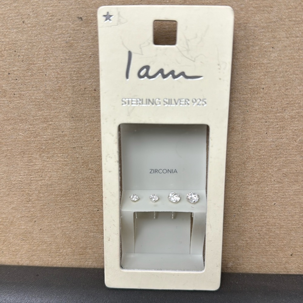 I Am sterling silver earrings 925